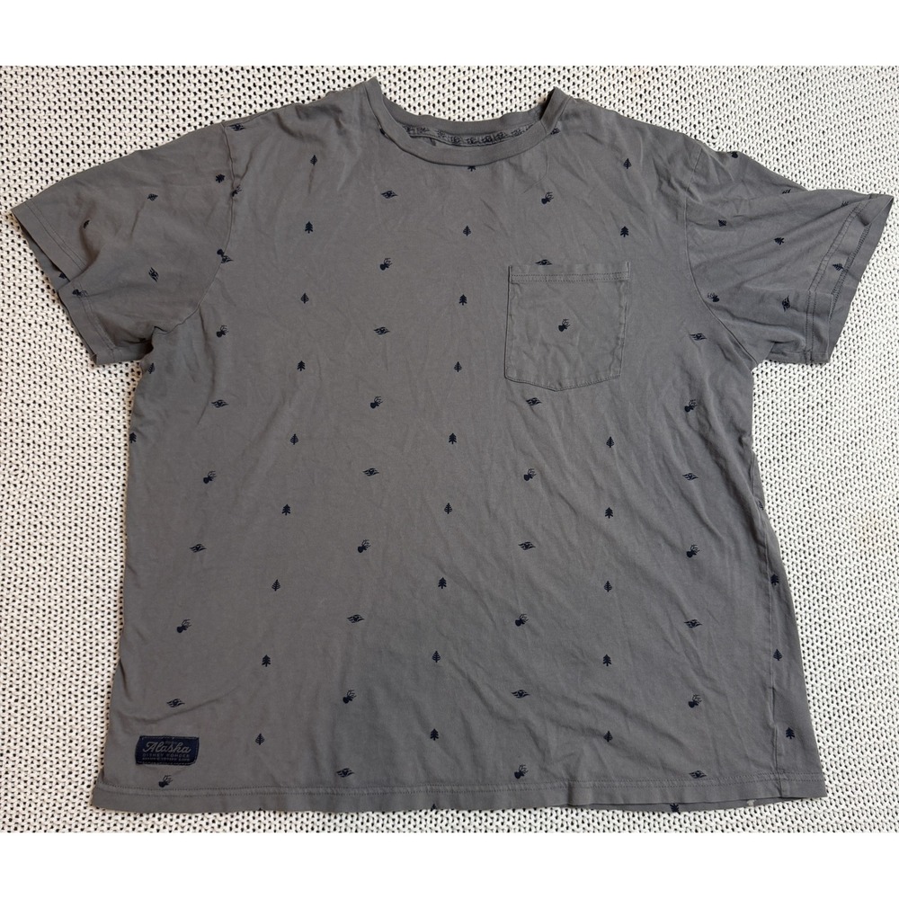 Disney Cruise Line 2020 Alaska Disney Wonder Gray Pocket T-Shirt Mens Large